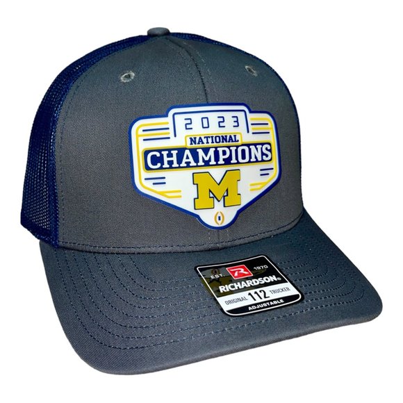 Michigan Wolverines 2023 College Football Champions 3D Snapback Hat - Picture 3 of 4